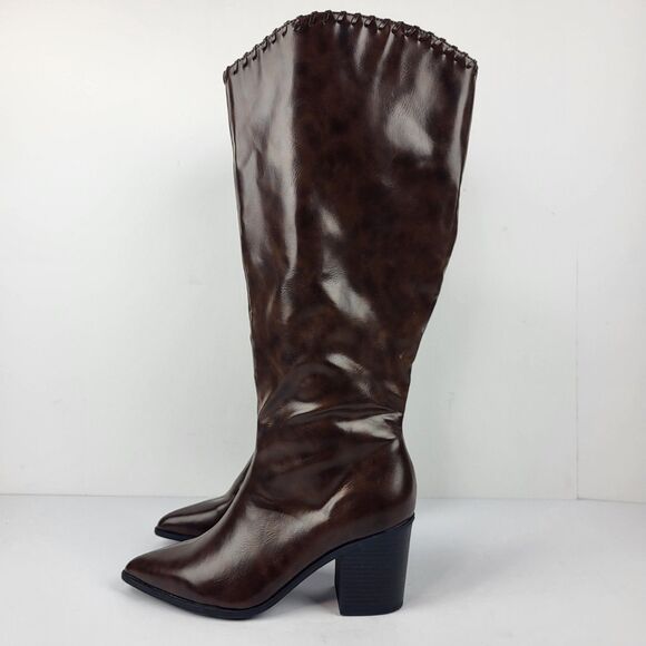 Journee Collection Daria Knee High Boot Size 7.5 Extra Wide Calf - Picture 3 of 15